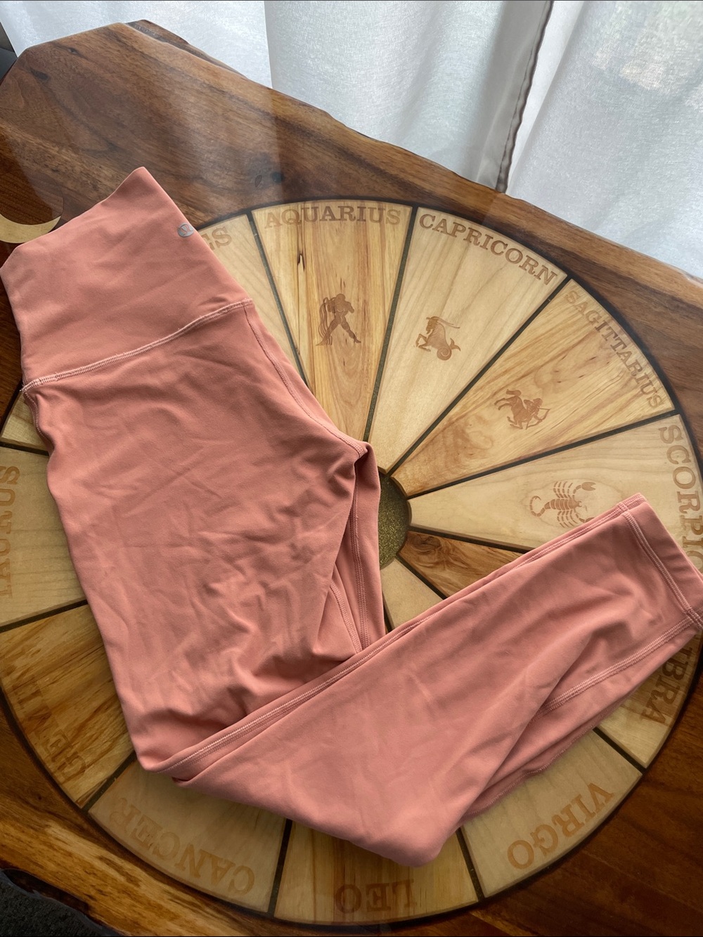 Lululemon neutral coral salmon peach leggings